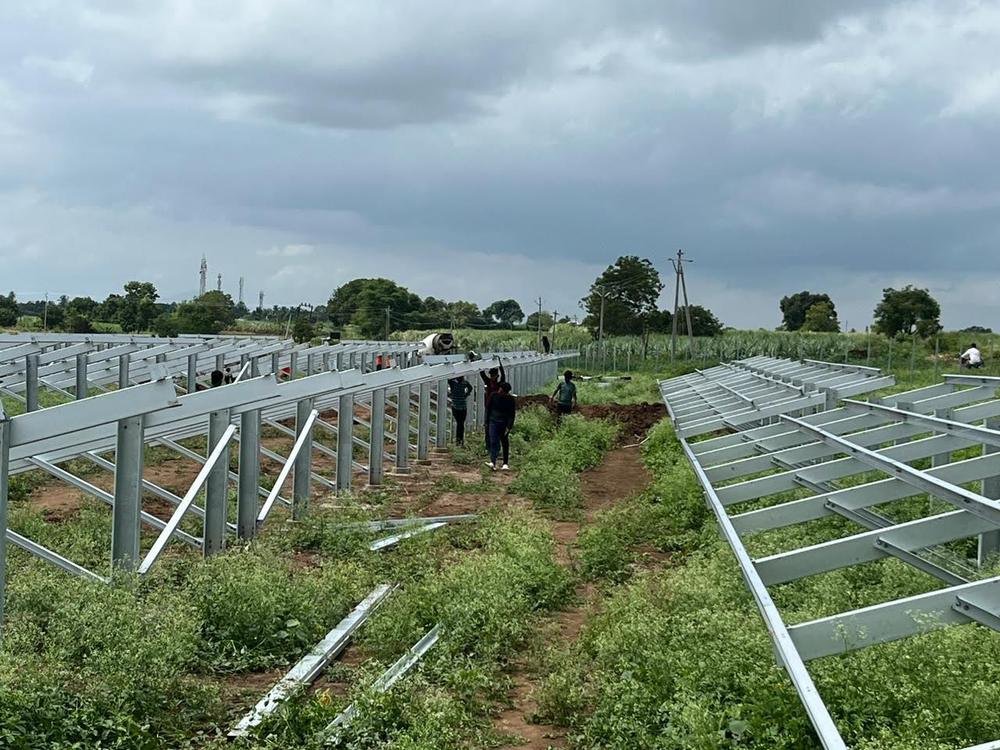 Murum solar farm rows
